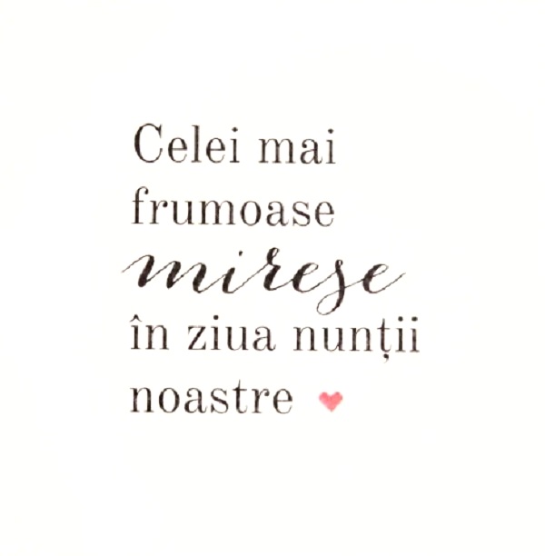 Felicitare cadou de nunta pentru mirese. Bride