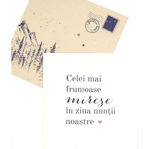 Felicitare cadou de nunta pentru mirese. Bride