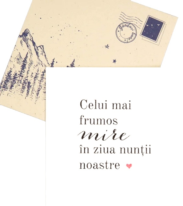 Felicitare cadou de nunta pentru mire. Groom