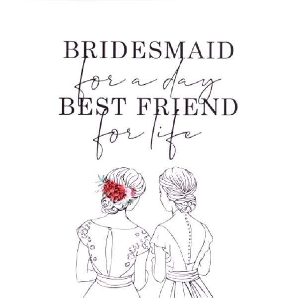 Felicitare cadou pentru domnisoara de onoare: Will You