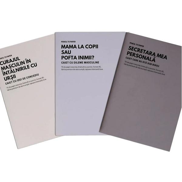 Set de 3 caiete geniale: Idei de Mascul Alpha