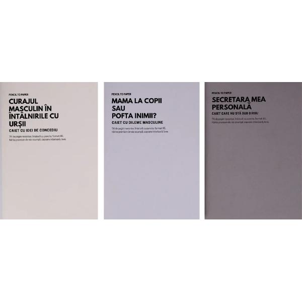 Set de 3 caiete geniale: Idei de Mascul Alpha