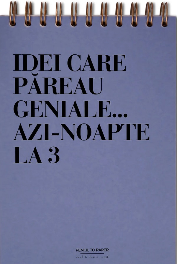 Jurnal pentru prieteni: Idei adormite