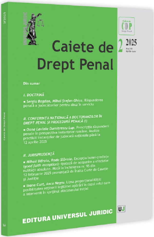 Caiete de Drept Penal Nr.2 din 2025