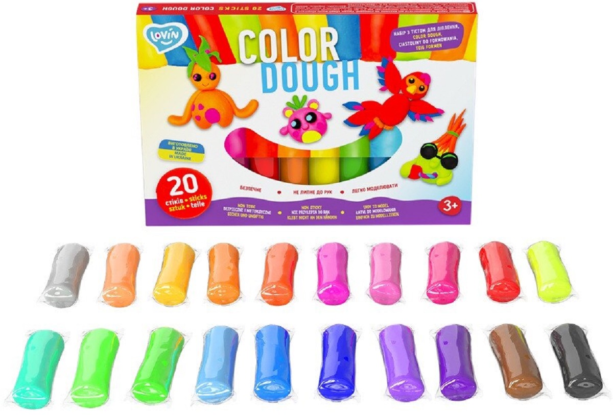 Set 20 sticks plastilina colorata