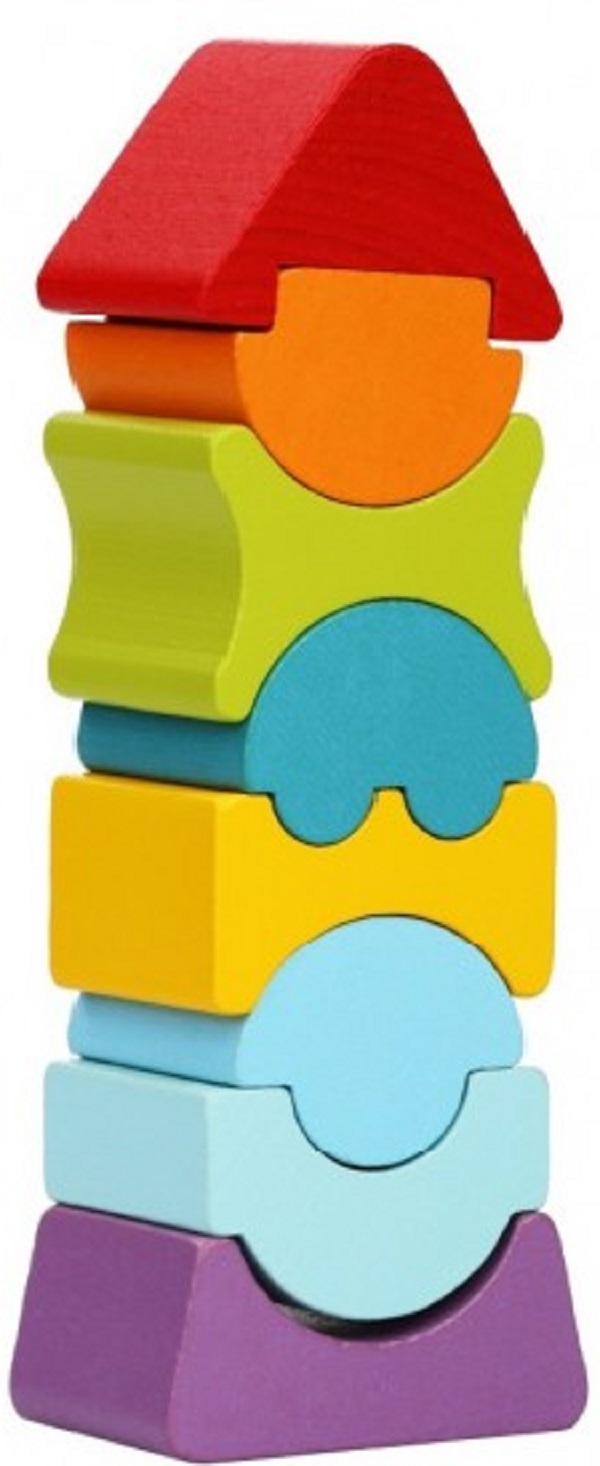 Jucarie din lemn - Turn flexibil