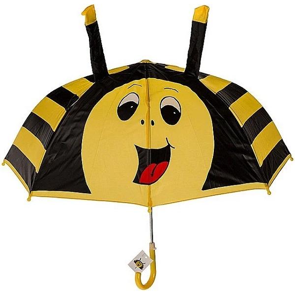 Umbrela galben-negru cu deschidere automata si fluier