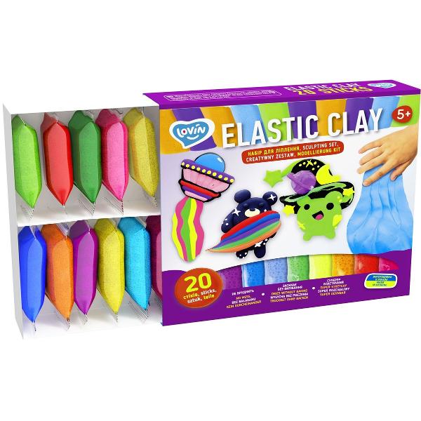 Set 20 sticks plastilina elastica