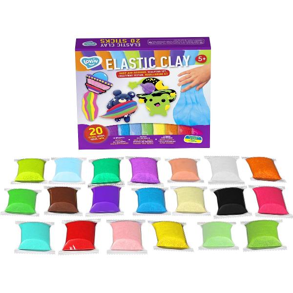 Set 20 sticks plastilina elastica