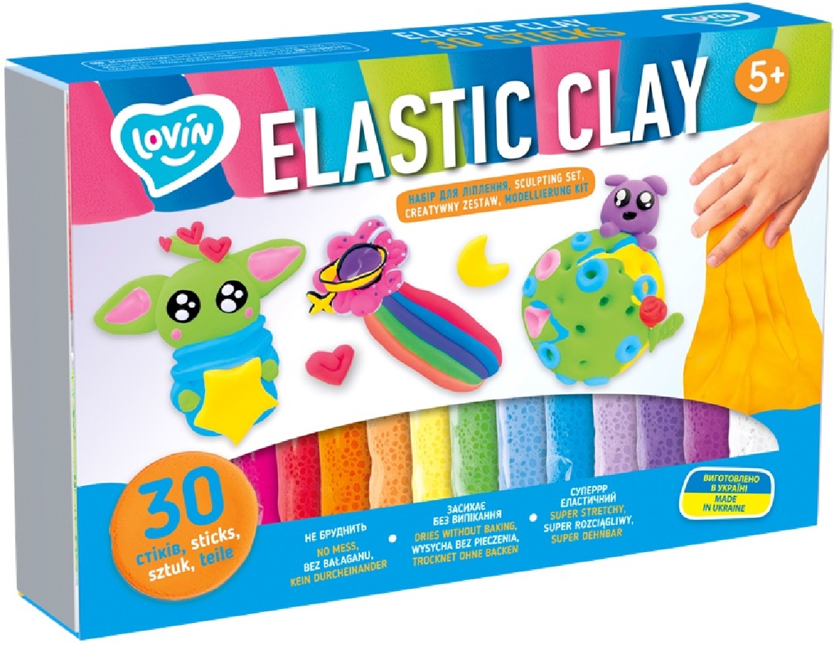 Set 30 sticks plastilina elastica