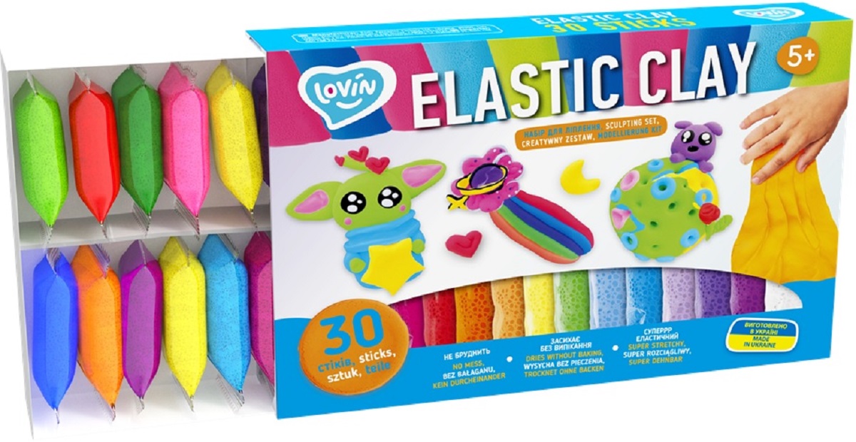 Set 30 sticks plastilina elastica