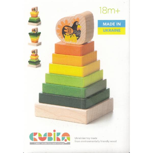 Jucarie din lemn: Piramida 2