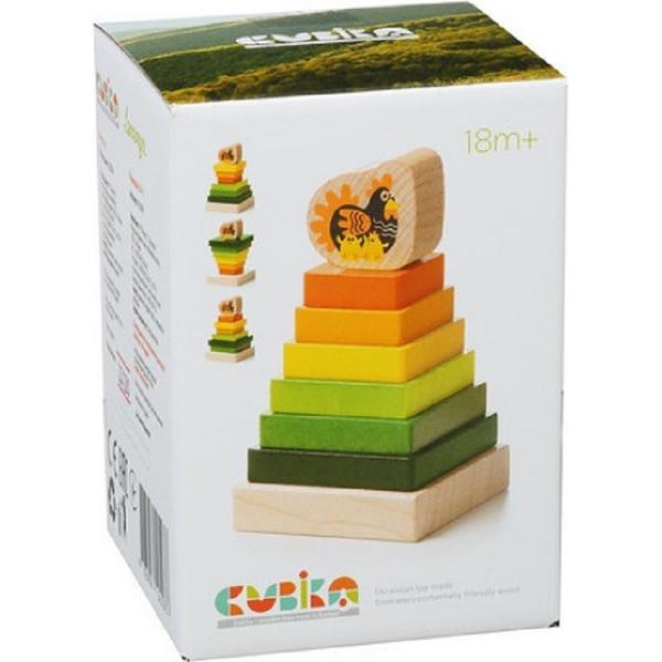 Jucarie din lemn: Piramida 2