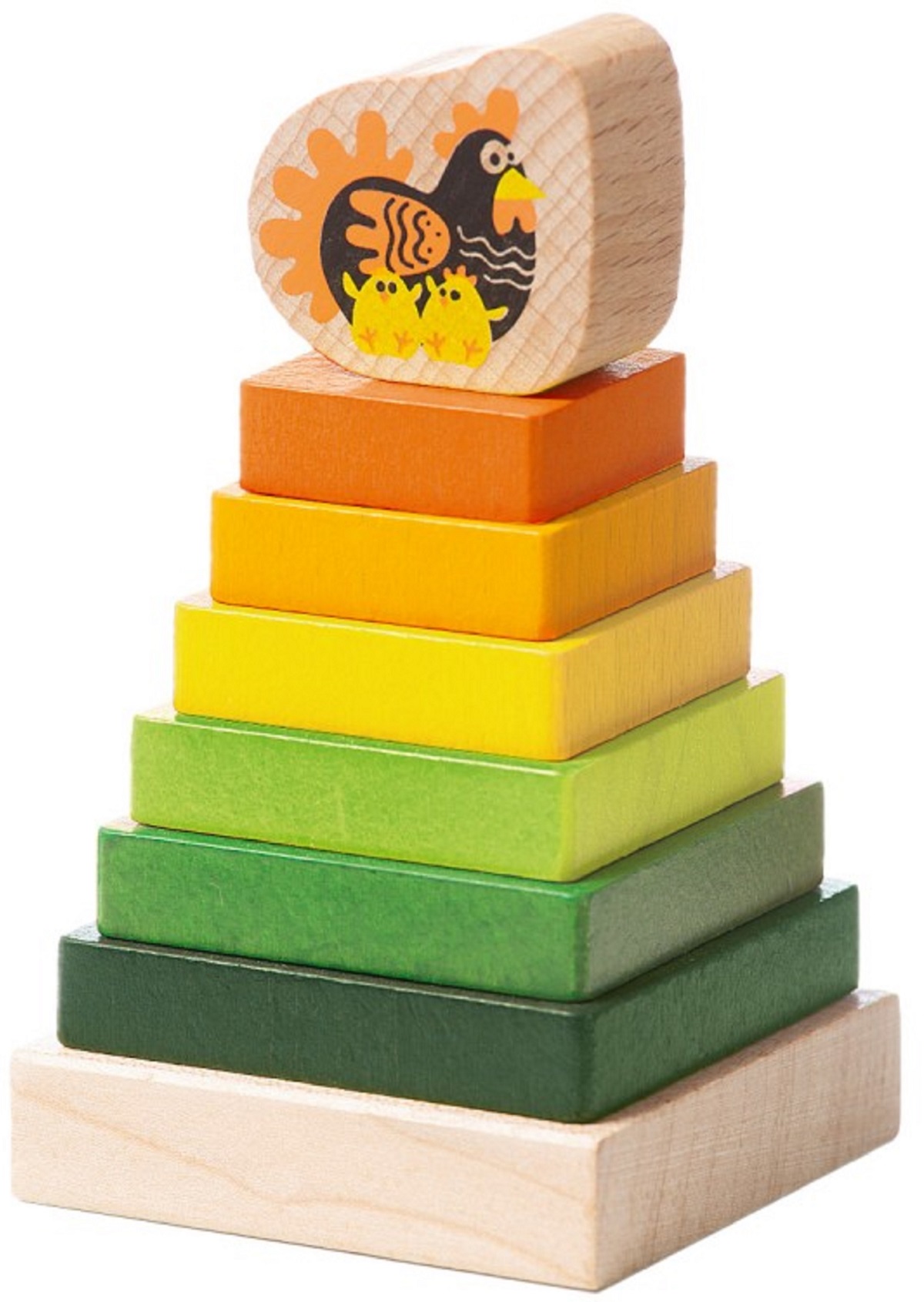 Jucarie din lemn: Piramida 2