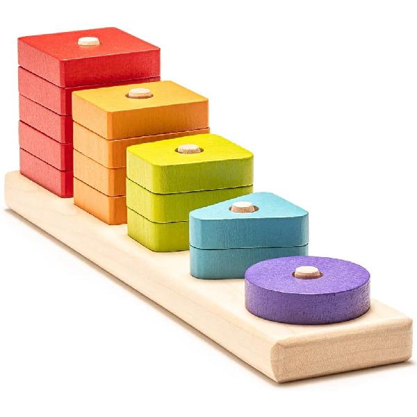 Jucarie din lemn: Sortator forme geometrice