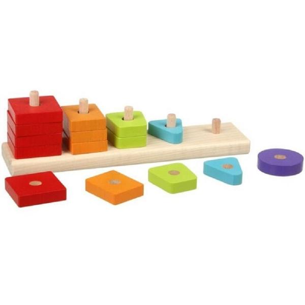 Jucarie din lemn: Sortator forme geometrice