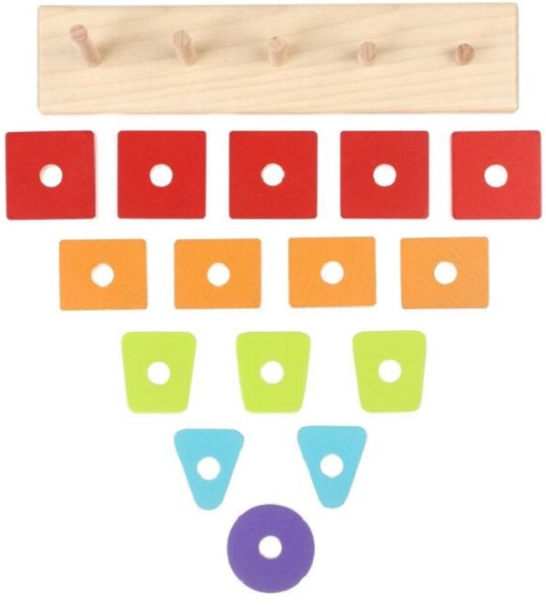 Jucarie din lemn: Sortator forme geometrice