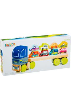 Poza produsului Jucarie din lemn: Camion pentru masini