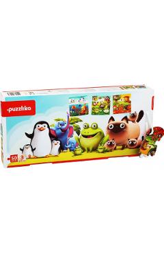 Poza produsului Puzzle 3 in 1: Animalute preferate