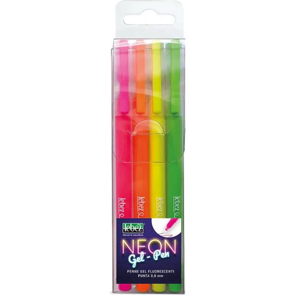 Set 4 pixuri cu gel Neon