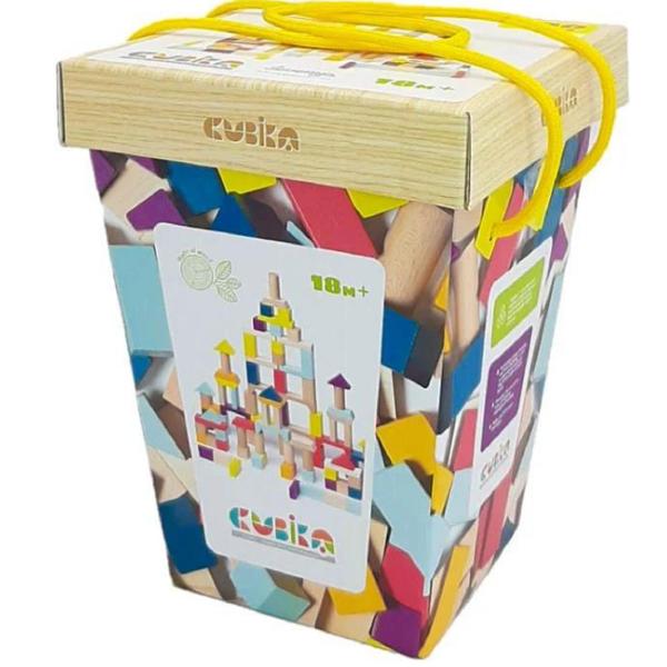 Kit 100 piese constructie din lemn