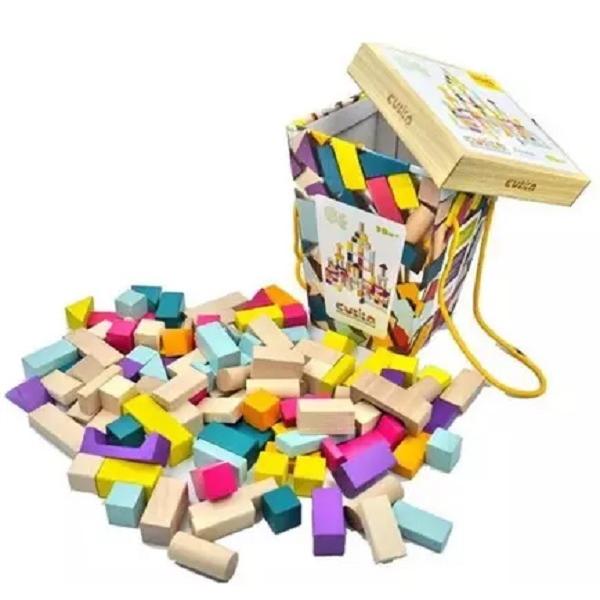 Kit 100 piese constructie din lemn