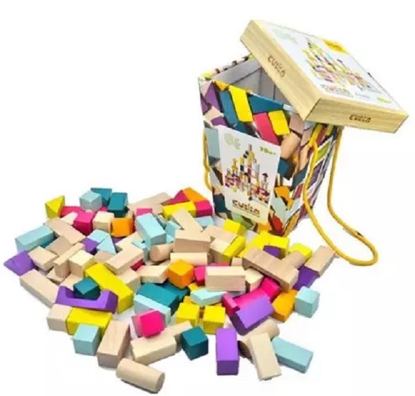 Kit 100 piese constructie din lemn