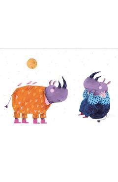 Poza produsului Carte postala: Rinoceri