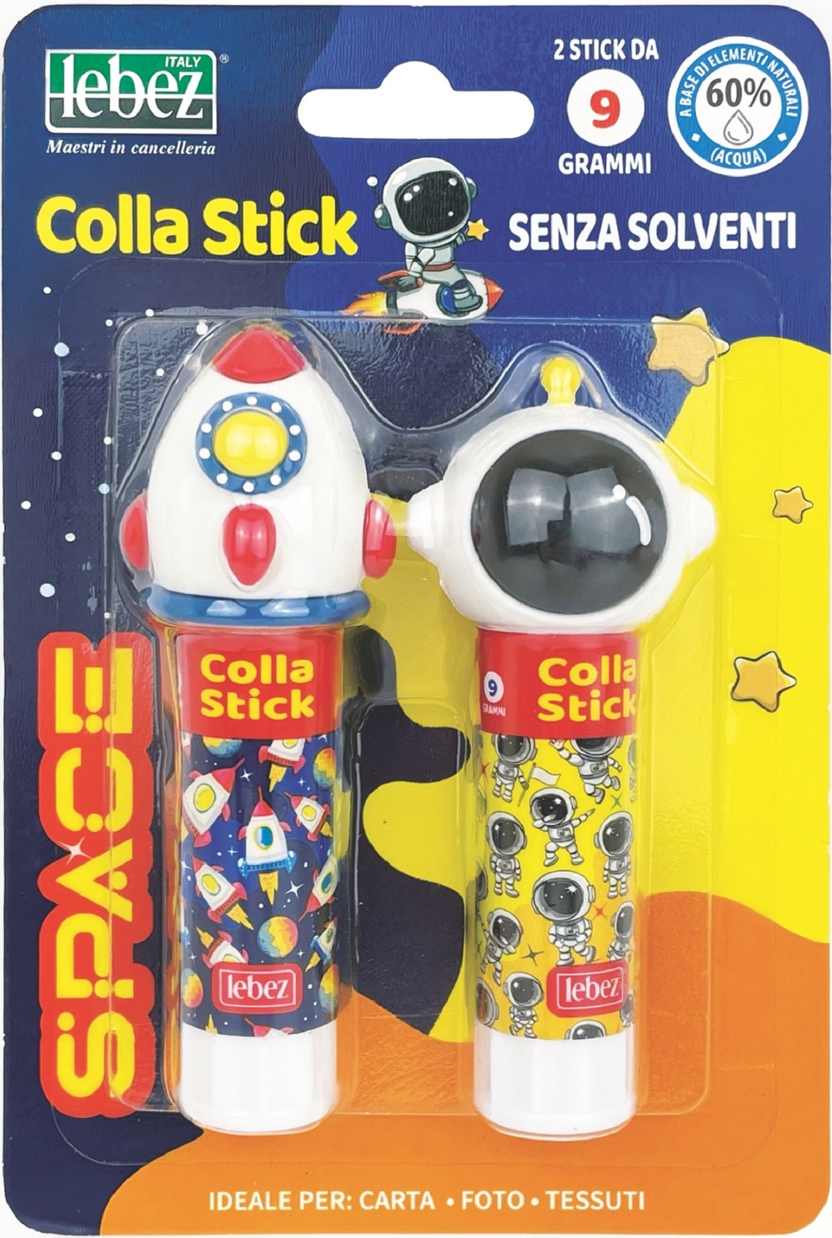 Set lipici solid Space: Cosmonaut si racheta