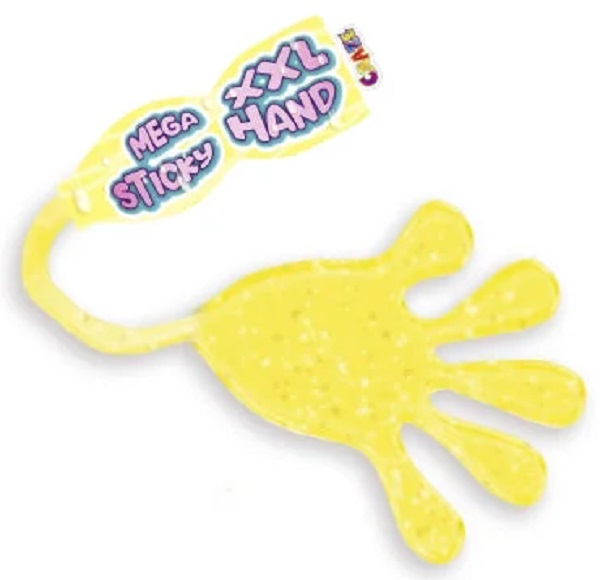 Mana lipicioasa. Slime galben cu sclipici