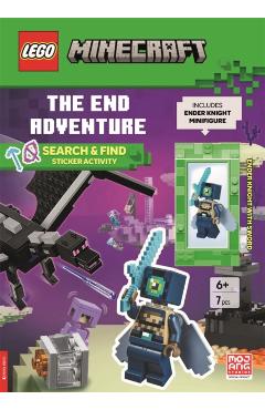 LEGO® Minecraft®: The End Adventure Search & Find Sticker Activity Book (with Ender Knight minifigure and sword) -