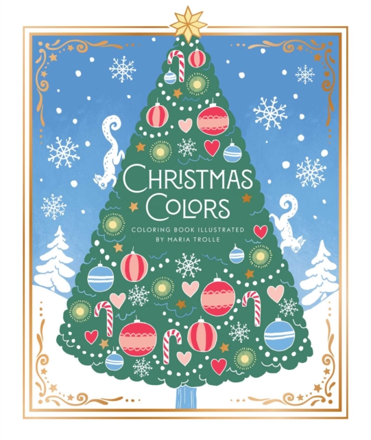 Coperta cărții 'Christmas Colors: Coloring Book - Maria Trolle'