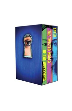 Coperta cărții 'Freida McFadden Housemaid Box Set: The Housemaid, the Housemaid's Secret, the Housemaid's Wedding, the Housemaid Is'