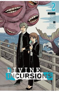 Coperta cărții 'Divine Incursions, Vol. 2 (Manga) - Kouya Ashitaka'
