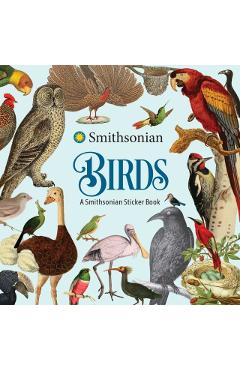 Coperta cărții 'Birds: A Smithsonian Sticker Book -'