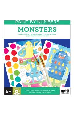 Coperta cărții 'Paint by Numbers: Monsters -'