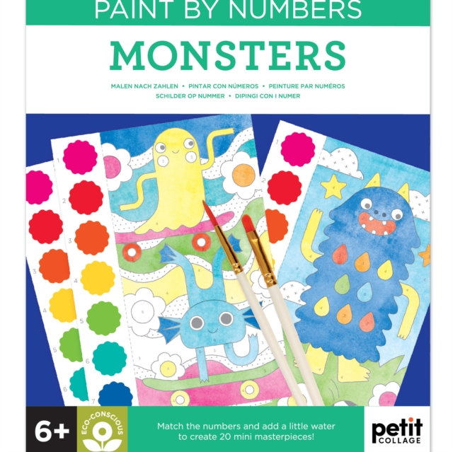 Coperta cărții 'Paint by Numbers: Monsters -'