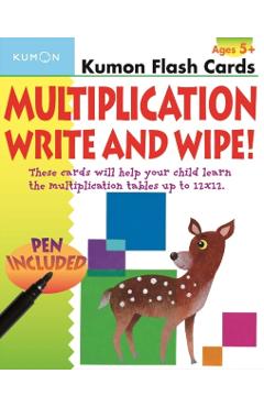Kumon Multiplication Write and Wipe Flash Cards - Eno Sarris