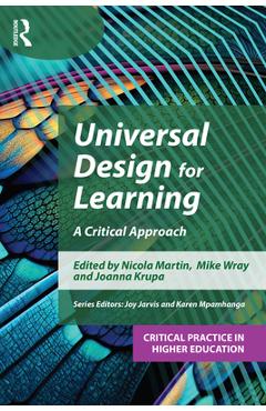 Coperta cărții 'Universal Design for Learning: A Critical Approach - Nicola Martin'