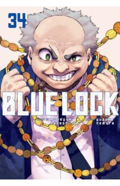 Coperta cărții 'Blue Lock 34 - Muneyuki Kaneshiro'