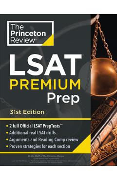 Coperta cărții 'Princeton Review LSAT Premium Prep, 31st Edition: 2 Official LSAT Preptests + Real LSAT Drills + Review for the New'