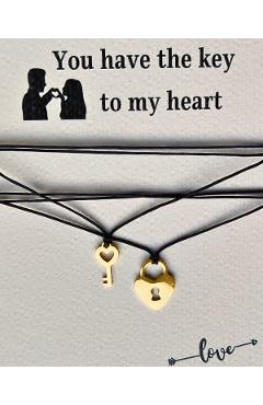 Poza produsului Set colier: You have the key to my heart
