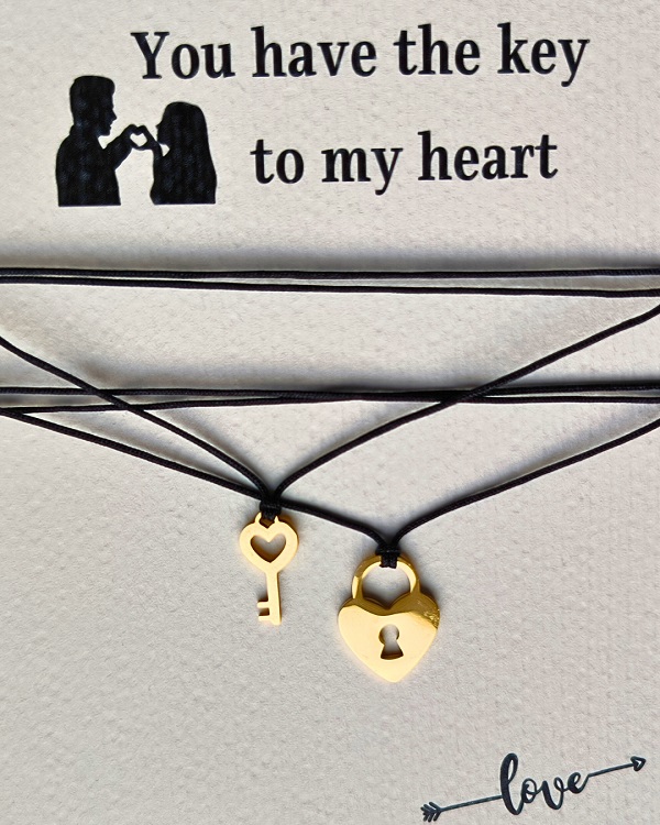 Set colier: You have the key to my heart