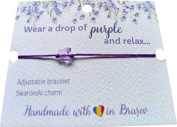 Bratara: Fluture. Swarovski
