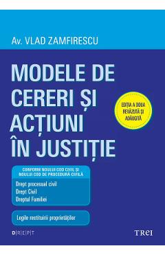 Coperta cărții 'eBook Modele de cereri și acțiuni în justiție Ed.2 - Vlad Zamfirescu'