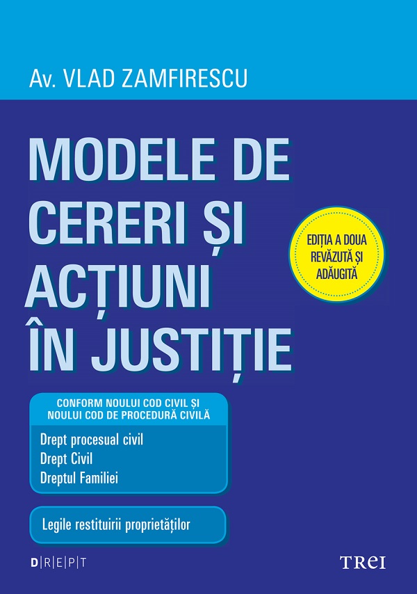 eBook Modele de cereri si actiuni in justitie Ed.2 - Vlad Zamfirescu