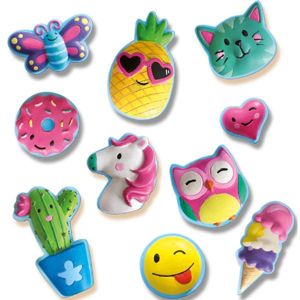 Set creativ mulaj si pictura: Figurine colorate