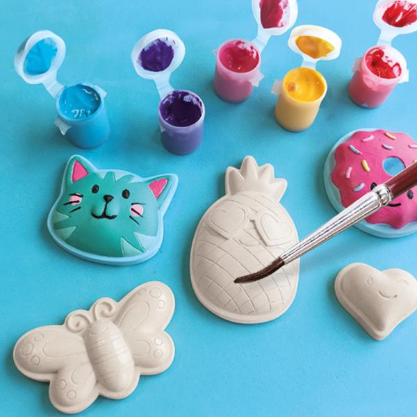 Set creativ mulaj si pictura: Figurine colorate