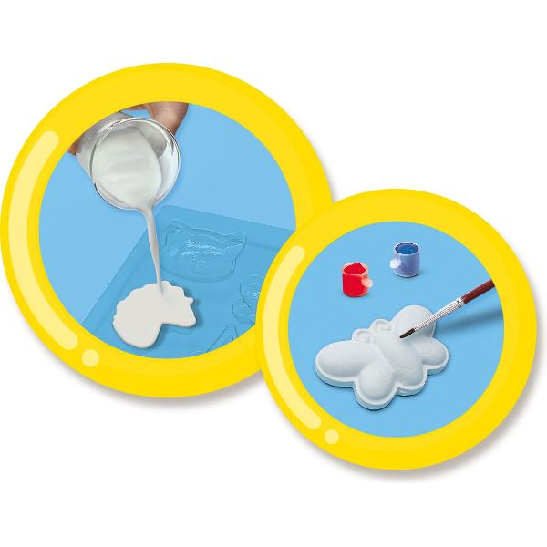 Set creativ mulaj si pictura: Figurine colorate