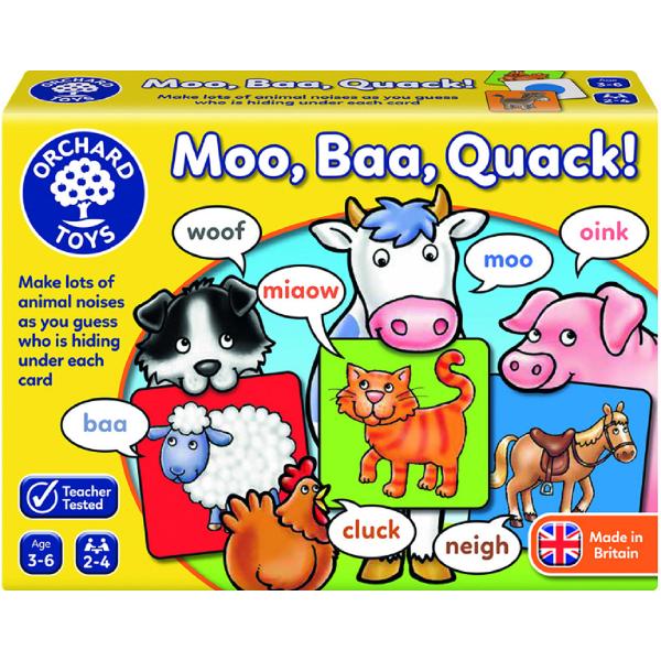 Joc educativ: Moo, Baa, Quack